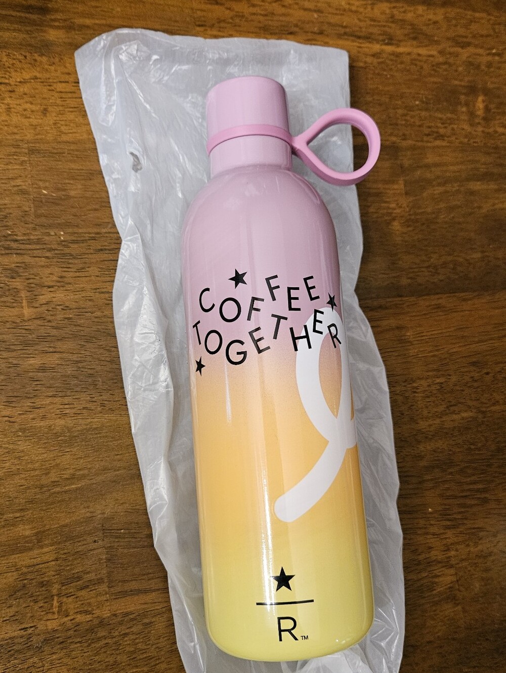 Starbucks Pale Yellow Stainless Steel Reserve Bottle